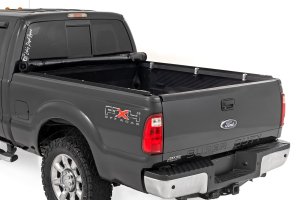 Ford F-350 Super Duty Soft Roll Up Bed Cover - Rough Country - Marine-Grade Vinyl with Black Powder-Coated Aluminum Frame - Matte Black - '99-'06 Ford F-350 Super Duty Soft Roll Up Bed Cover - Rough Country - Marine-Grade Vinyl with Black Powder-Coated Aluminum Frame - Matte Black - '99-'06